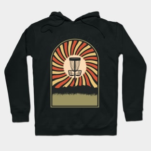 Disc Golf Dad | Disc Golf Vintage Retro Arch Mountains Hoodie